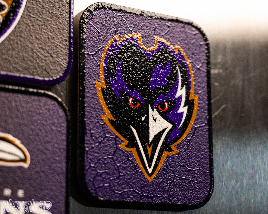 Baltimore Ravens - SET of 3 Magnets