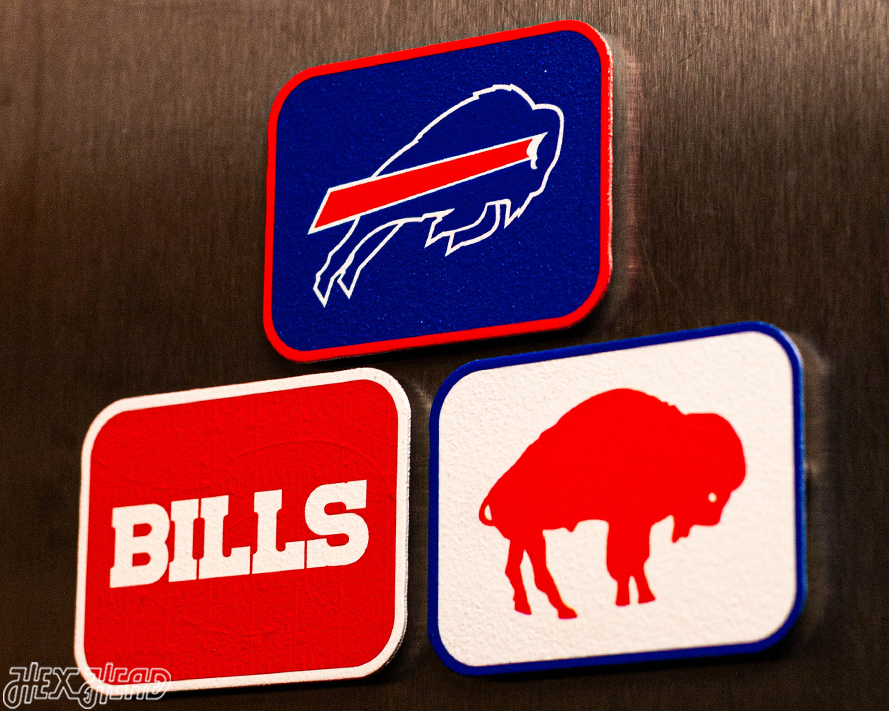 Buffalo Bills - SET of 3 Magnets