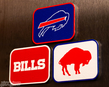 Buffalo Bills - SET of 3 Magnets