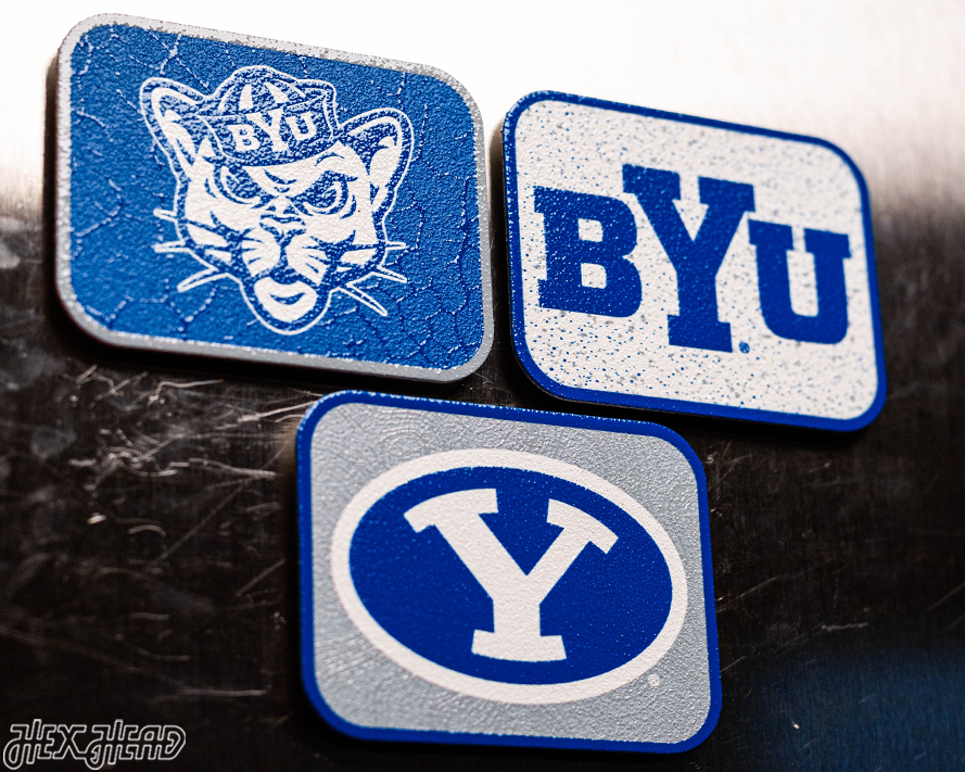 Brigham Young Cougars BYU - SET of 3 Magnets