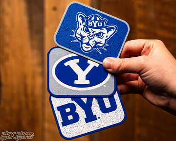 Brigham Young Cougars BYU - SET of 3 Magnets