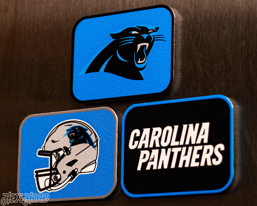 Carolina Panthers - SET of 3 Magnets