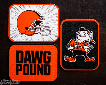 Cleveland Browns - SET of 3 Magnets
