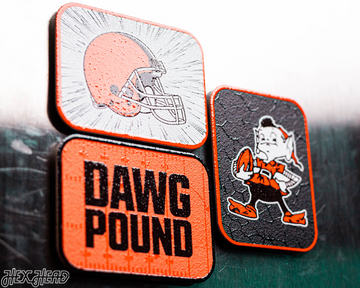 Cleveland Browns - SET of 3 Magnets