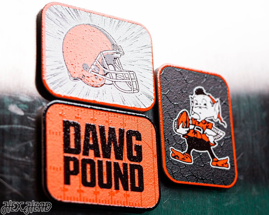 Cleveland Browns - SET of 3 Magnets