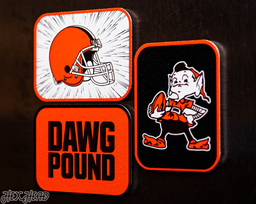 Cleveland Browns - SET of 3 Magnets