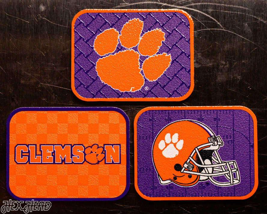 Clemson Tigers - SET of 3 Magnets