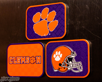 Clemson Tigers - SET of 3 Magnets