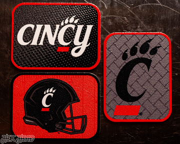 Cincinnati Bearcats - SET of 3 Magnets