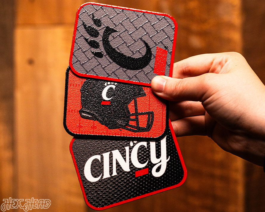 Cincinnati Bearcats - SET of 3 Magnets
