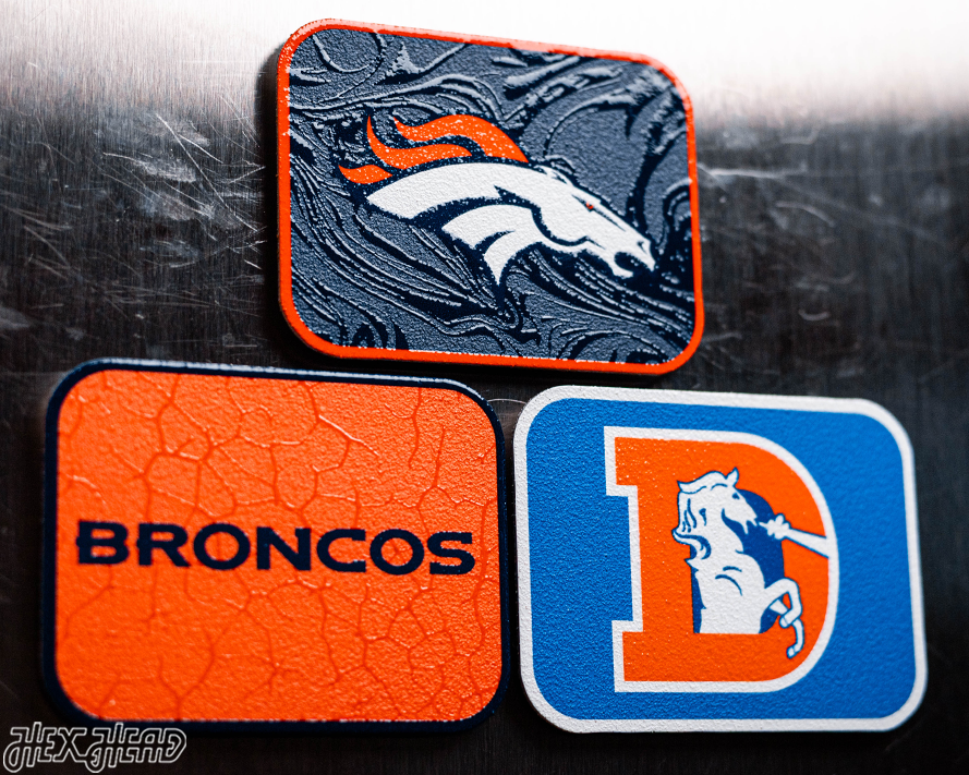 Denver Broncos - SET of 3 Magnets