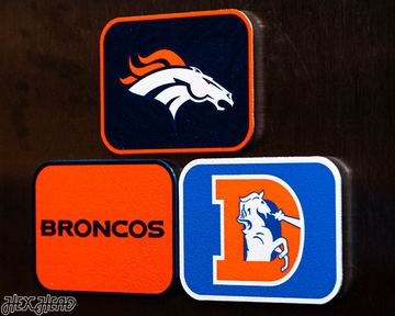 Denver Broncos - SET of 3 Magnets