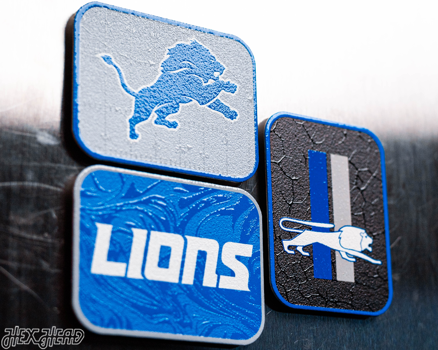 Detroit Lions - SET of 3 Magnets