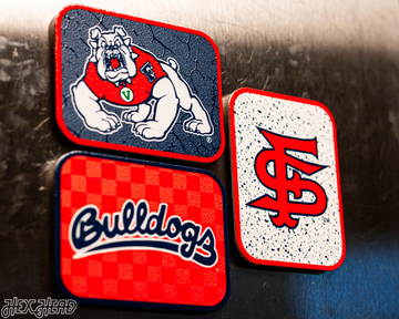 Fresno State Bulldogs - SET of 3 Magnets