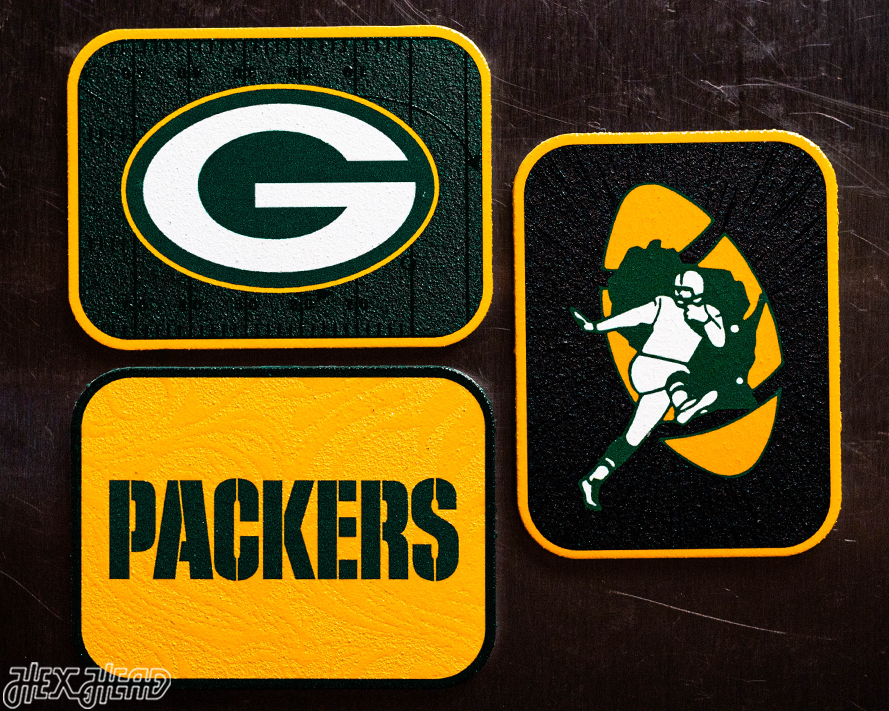 Green Bay Packers - SET of 3 Magnets
