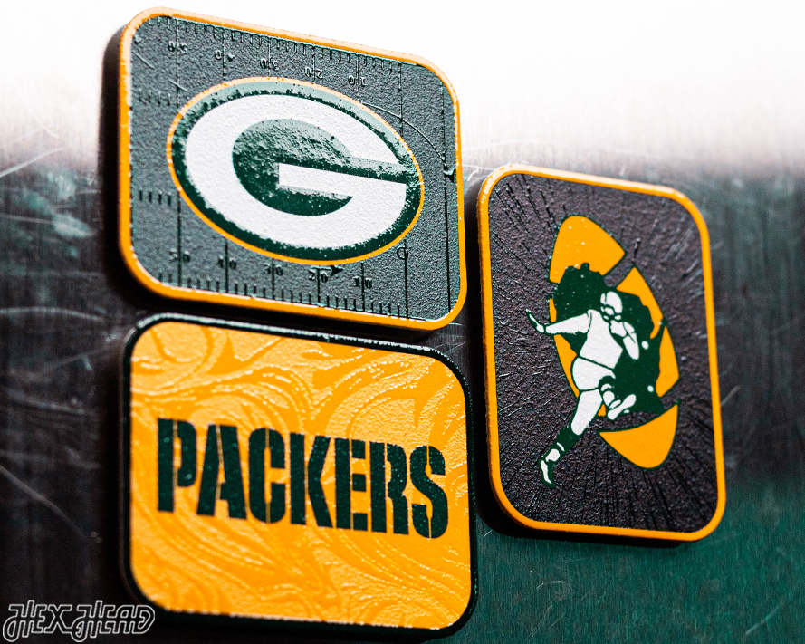 Green Bay Packers - SET of 3 Magnets