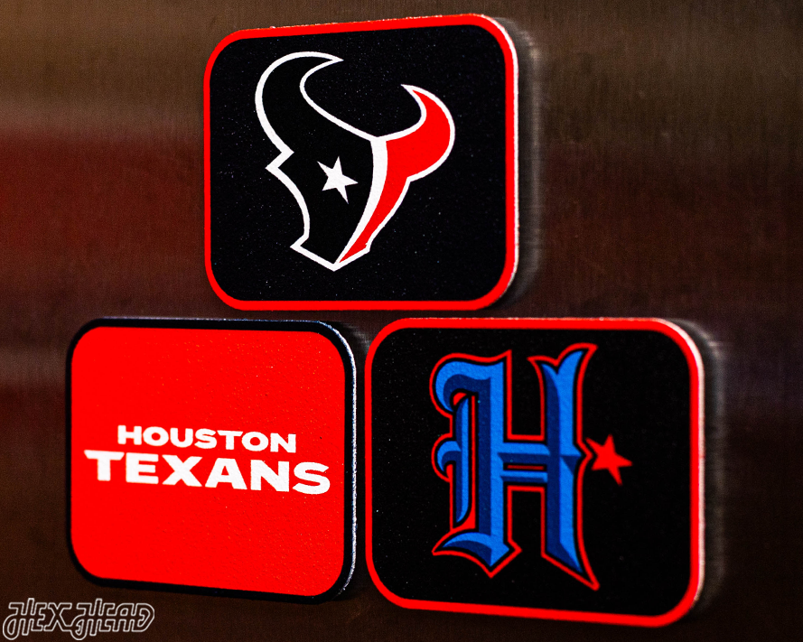 Houston Texans - SET of 3 Magnets
