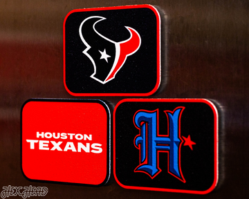 Houston Texans - SET of 3 Magnets