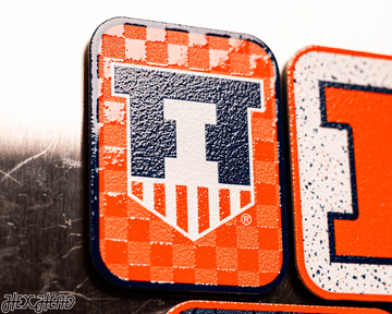 Illinois Fighting Illini - SET of 3 Magnets