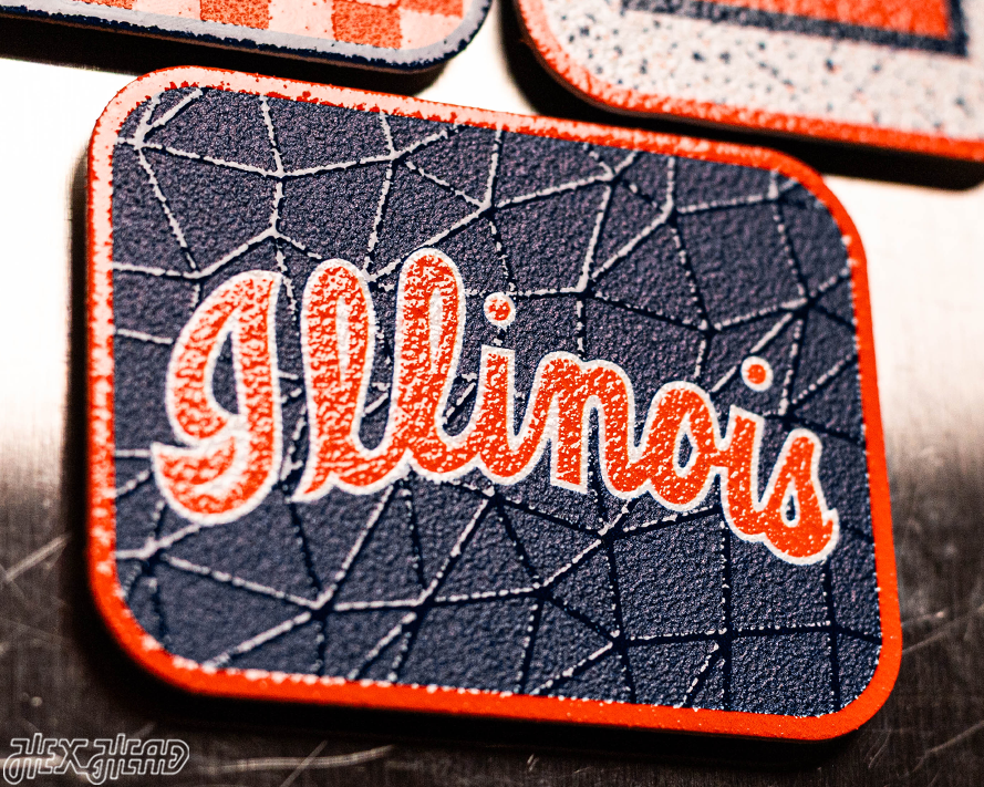 Illinois Fighting Illini - SET of 3 Magnets