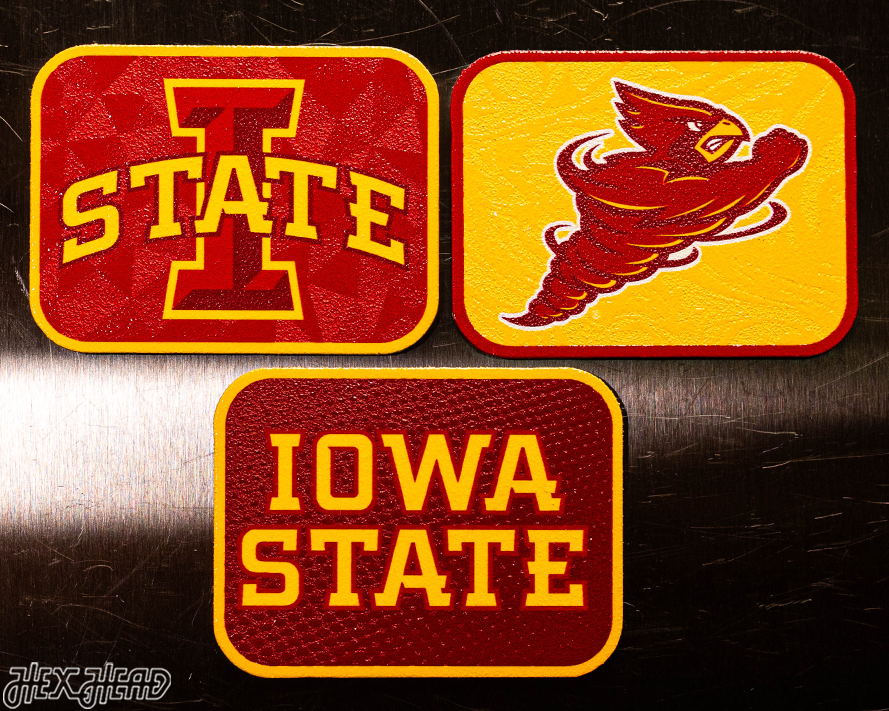 Iowa State Cyclones - SET of 3 Magnets