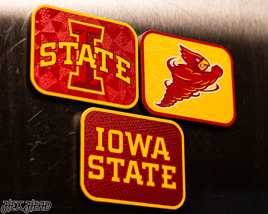 Iowa State Cyclones - SET of 3 Magnets