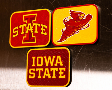 Iowa State Cyclones - SET of 3 Magnets