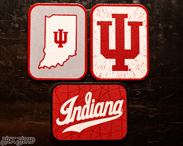 Indiana Hoosiers - SET of 3 Magnets