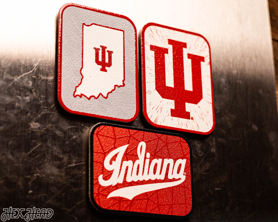 Indiana Hoosiers - SET of 3 Magnets