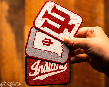 Indiana Hoosiers - SET of 3 Magnets