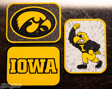 Iowa Hawkeyes - SET of 3 Magnets