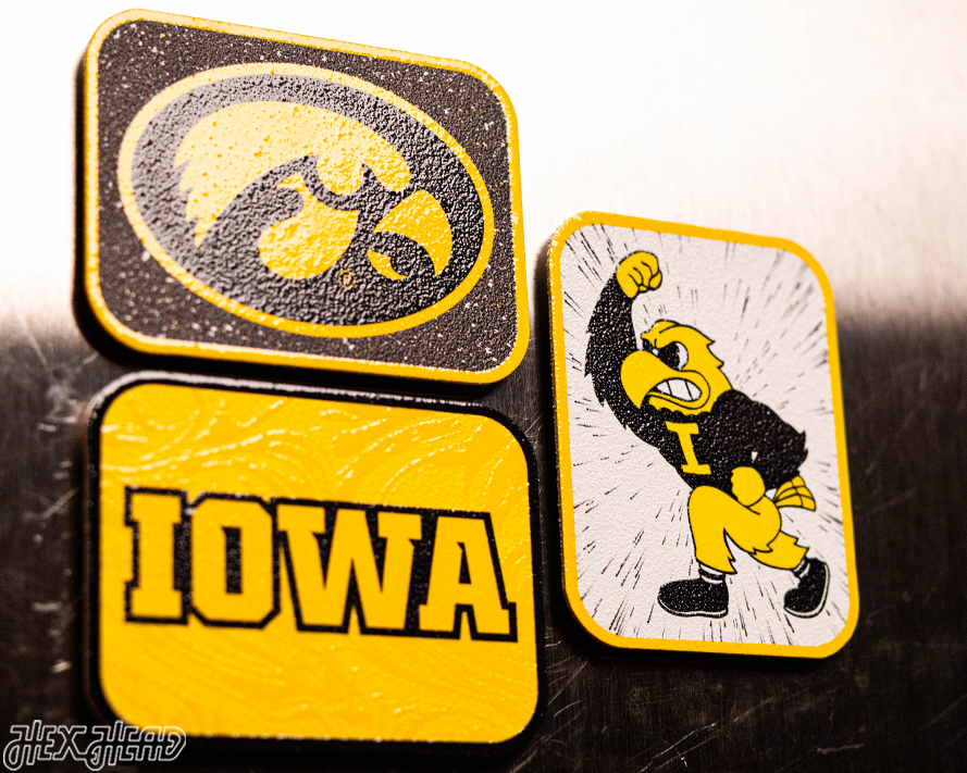 Iowa Hawkeyes - SET of 3 Magnets