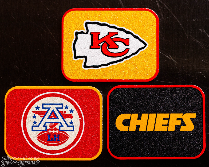 Kansas City Chiefs- SET of 3 Magnets