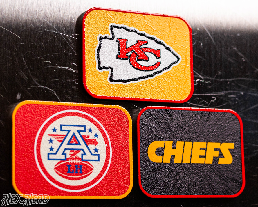 Kansas City Chiefs- SET of 3 Magnets