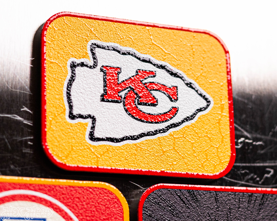 Kansas City Chiefs- SET of 3 Magnets