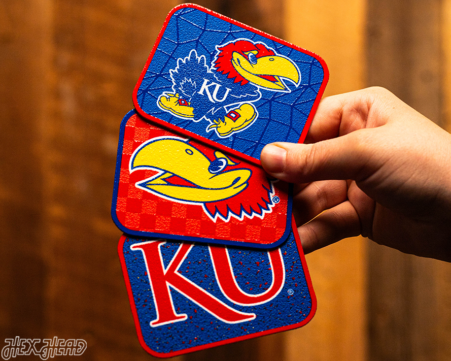 Kansas Jayhawks - SET of 3 Magnets