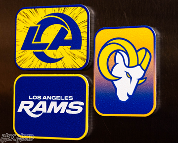 Los Angeles Rams - SET of 3 Magnets