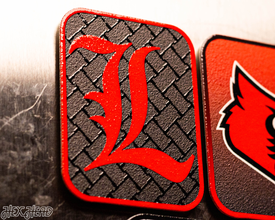 Louisville Cardinals - SET of 3 Magnets