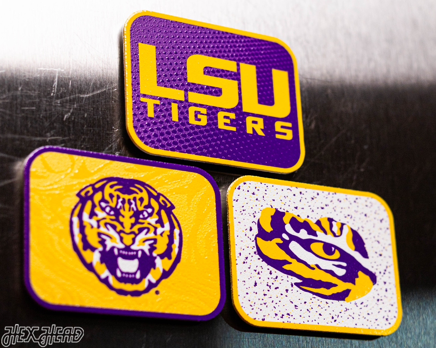 LSU Tigers - SET of 3 Magnets