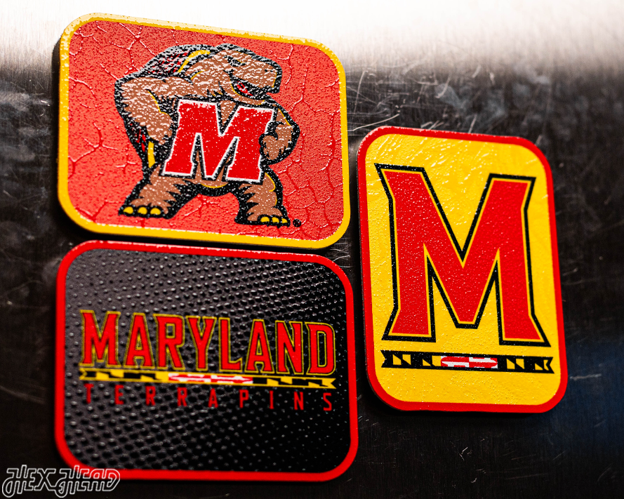 Maryland Terrapins - SET of 3 Magnets