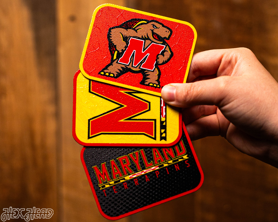 Maryland Terrapins - SET of 3 Magnets