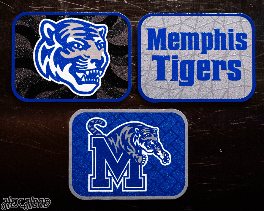 Memphis Tigers - SET of 3 Magnets