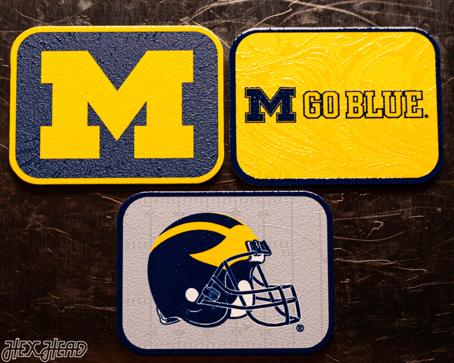 Michigan Wolverines - SET of 3 Magnets