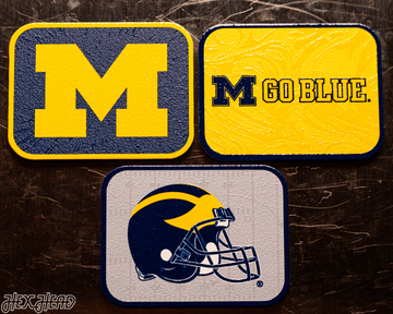 Michigan Wolverines - SET of 3 Magnets