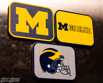 Michigan Wolverines - SET of 3 Magnets