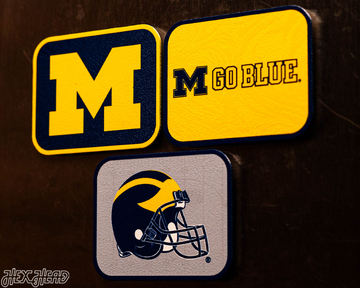 Michigan Wolverines - SET of 3 Magnets