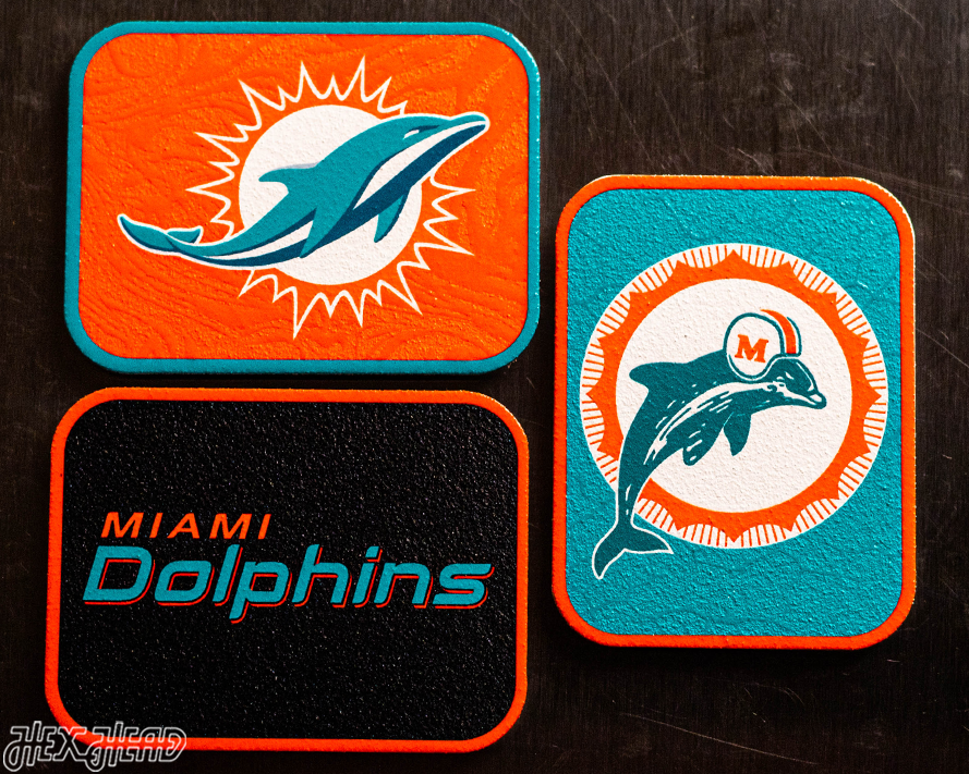 Miami Dolphins - SET of 3 Magnets