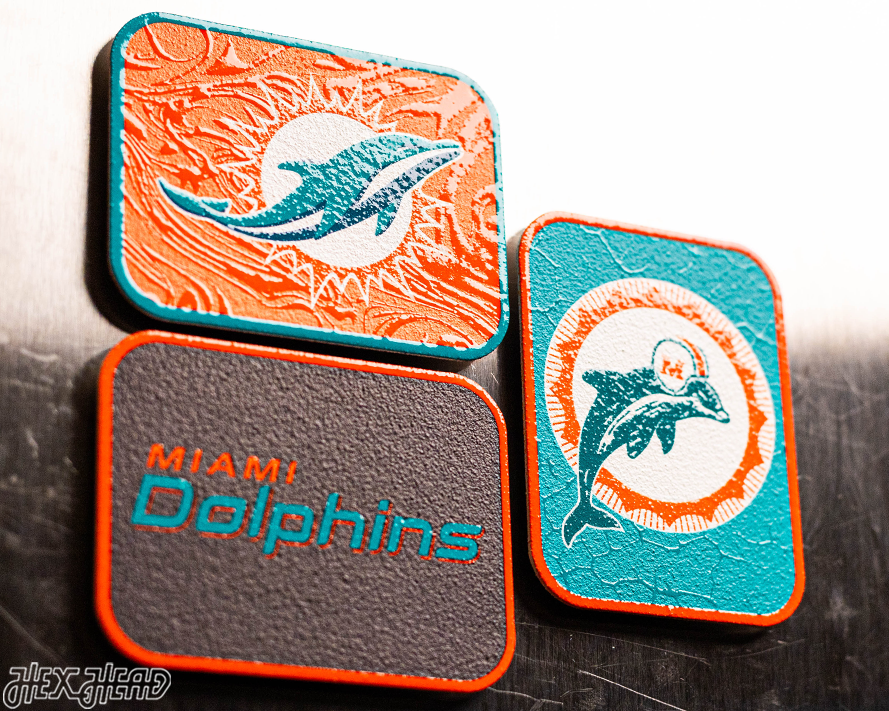 Miami Dolphins - SET of 3 Magnets