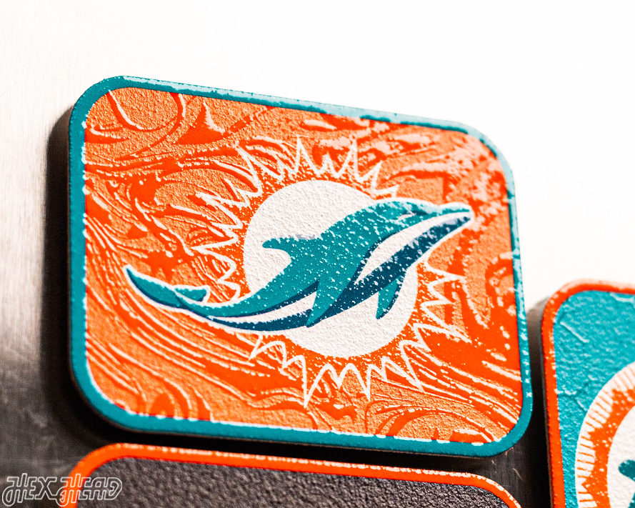 Miami Dolphins - SET of 3 Magnets