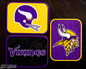 Minnesota Vikings - SET of 3 Magnets